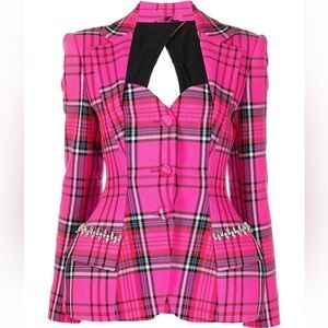 Posh Affairs Atelier
Orah Plaid Blazer in Pink